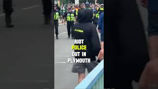 Riot Police Out In Plymouth Instead Of Birmingham enoughisenough uk [upl. by Asfah813]