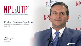 Cosimo Damiano Capolupo BCC Iccrea intervistato da Micaela De Medici allNPLampUTP di Alma Iura [upl. by Lehcar]