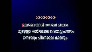 Thenmozhi Karaoke malayalam lyrics Thiruchitrambalam Dhanush Anirudh Thenmozhi karaoke lyric [upl. by Orlena]