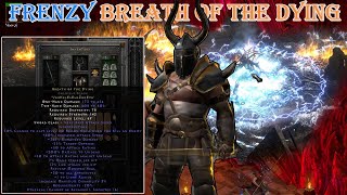 Diablo II Resurrected Barbarian Frenzy Using 2 Breath of the Dying Weapons Uber Tristram [upl. by Buffum]