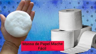 Papel MacheA maneira mais fácil de fazer [upl. by Ahsaten]