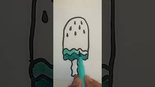 Popsicle easy drawing for kids 😁viral viralshort viralvideo viralreels easy easydrawing [upl. by Aillicsirp]