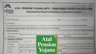 How to Fill Atal Pension Yojana Form in 2024 [upl. by Ailesor]