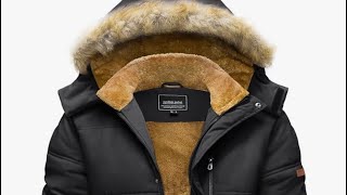 Winter jacket review TACVASEN Mens Thicken Parka [upl. by Bradstreet382]