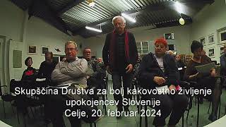 Skupščina društva platforme NoSUS  Nove Socialne unije Slovenije [upl. by Mcdonald]