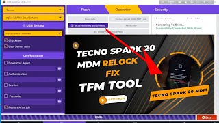 KJ5n SPARK 20 Tecno Spark 20 KJ5N MDM Relock Fix TFM।। Tecno infinix Mdm Relock fix Full video [upl. by Juliana]