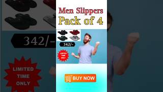 Mens Slippers Pack Of only 342 StylishslippersSlippersofferpackof4slippersslippersunder199 [upl. by Marquez]