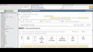 ProSeries enter Brokerage Statements in SUMMARY [upl. by Wolfie686]