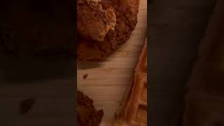 ASMR CHICKEN amp WAFFLES 🧇 asmreating food foodie mukbang asmr [upl. by Aekerly]