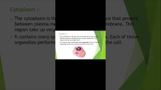 Cytoplasm shorts science biologyclass9 biology shortvideo cell cytoplasm [upl. by Anirret]