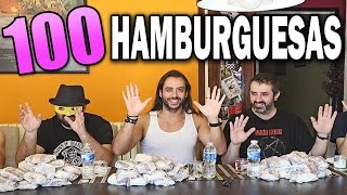 100 HAMBURGUESAS  5 HOMBRES [upl. by Nairdad]