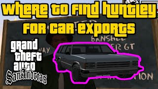 Grand Theft Auto San Andreas  Where To Find Huntley For Car Exports EasiestFastest Method [upl. by Euqinomod]