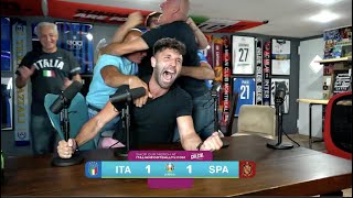 ITALIANS REACT TO BEATING SPAIN ON PENALTY KICKS  insane [upl. by Coopersmith]