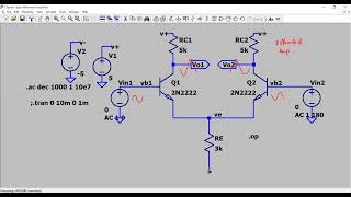 Understanding Differential Amplifier Simulating Small Signal AC Response [upl. by Nosa]