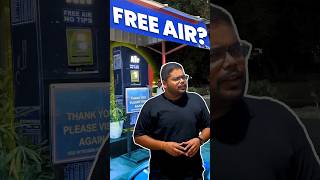 FREE Air At Petrol Pump 🤔shorts free petrol gasstation informative scam hindi cars24 [upl. by Adnarom]