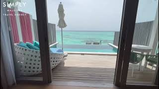 Cora Cora Maldives Lagoon Pool Villa Room Tour [upl. by Gans]