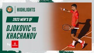 Djokovic vs Khachanov Quarterfinal Highlights  RolandGarros 2023 [upl. by Gib]