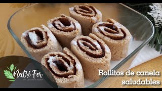 Rollitos de canela saludables Opción vegana [upl. by Eidac]