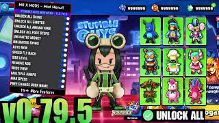 Stumble Guys MOD APK 😍 0795 Latest MOD MENU 🔥 Unlimited Money anx Unlock all skins ✅ Working MOD 🥰 [upl. by Crifasi]