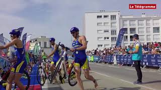 Triathlon de Quiberon D1H Dorian Coninx gagne le titre de champion de France [upl. by Sela]