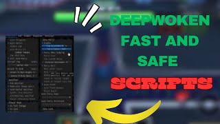 Deepwoken Fast amp Safe Script  Auto Click Auto Farm Auto Aim 🚀 [upl. by Yelsehc]