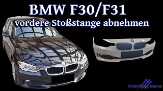 BMW F30F31 Stoßstange vorne abbauen  Tutorial [upl. by Zaragoza659]