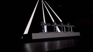 Kraftwerk live  Trans Europe Express pt 1 Walt Disney Concert Hall LA 52124 [upl. by Anirat]