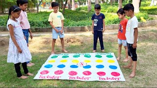 How to Play Twister Game  Outdoor Games  Fun Outdoor Games  Outdoor Activities [upl. by Bidget]