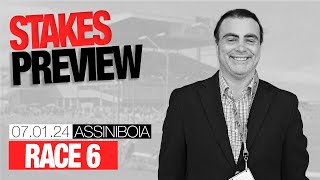 Assiniboia Downs Race 6 Preview  July 1 2024 [upl. by Tenom251]