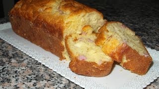 Ricetta PLUMCAKE SALATO prosciutto cotto e formaggio  GiAlQuadrato [upl. by Joachima]