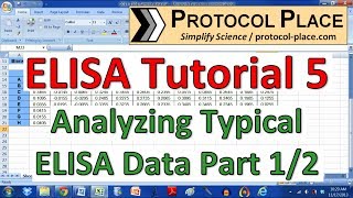 ELISA Tutorial 5 Preparing ELISA Data in Excel for Analysis with GraphPad Prism [upl. by Solahcin]