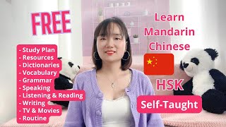 How to learn Mandarin Chinese  SelfTaught at Home  Study PlanResources [upl. by Nahtanod718]