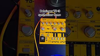 Behringer TD3 synthesizer demo shorts synthesizer [upl. by Rakia845]