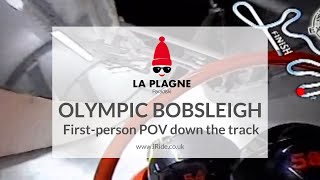 La Plagne Olympic Bobsleigh  Piste de bobsleigh La Plagne  La Roche La Plagne Paradiski [upl. by Knowles]