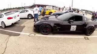 HEFFNER Audi R8 Twin Turbo Vs LOMA Corvette Z06 Supercharged [upl. by Idur412]