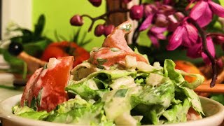 Parsley Tomato Endive Salad with Garlic Cashew Dressing  Take 3 [upl. by Ettennej434]