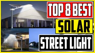 Best Solar Street Lights 2023 Top 8 Outdoor Solar Lights for You [upl. by Anikal]