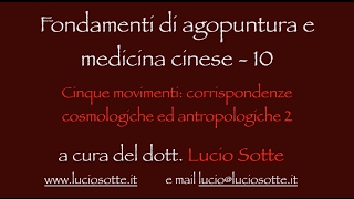 10 Agopunturalezioni 5 movimenticorrispondenze antropologiche [upl. by Cart267]