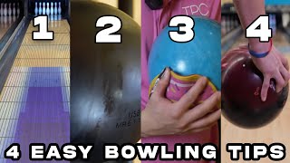 Four Easy Bowling Tips  Quick Hacks to Bowl Higher Scores [upl. by Narret558]