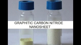 Material for Battery and Supercapacitors 2 graphitic carbon nitride NANOSHEET [upl. by Monahon218]