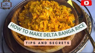 How to cook delta Banga rice  Palm fruit rice Banga rice made easy [upl. by Sprung]