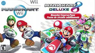 Wii Rainbow Road Mashup Mario Kart Wii8 Deluxe Booster Course Pass [upl. by Elpmid243]