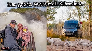 Größter Wasserfall Schwedens und Gas tanken in Norwegen  Vanlife Schweden [upl. by Hocker]