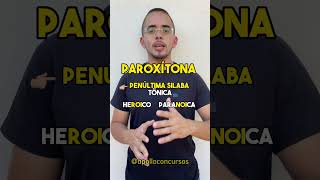 QUANDO DEVO ACENTUAR OXÍTONA PAROXÍTONA E PROPAROXÍTONA 🇧🇷🫡dicas estudo concursos prf enem [upl. by Barthol]