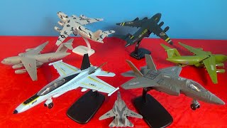 UNBOXING BEST PLANES Globemaster Lockheed Martin F35 Grumman F14 Tomcat Douglas 18C models [upl. by Parks]