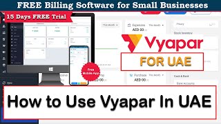 How to Use Vyapar Accounting Software In UAE [upl. by Eenram]