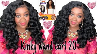 ᥫ᭡ Sensationnel Y Part Kinky Wand Curl 20” curls kinks amp co Textured Lace Kinky Edges Wig [upl. by Rammaj789]