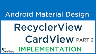 93 Android Recycler View with Card View example Material Design  Flexible ListView [upl. by Aisnetroh549]