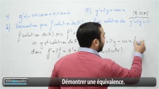 Équations différentielles Exercice corrigé 5 Question 23 [upl. by Iak]