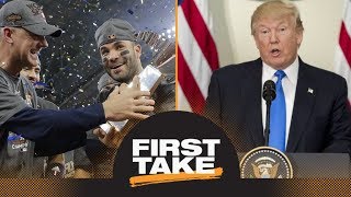 First Take reacts to Astros accepting invitation to White House  First Take  ESPN [upl. by Yetsirhc785]